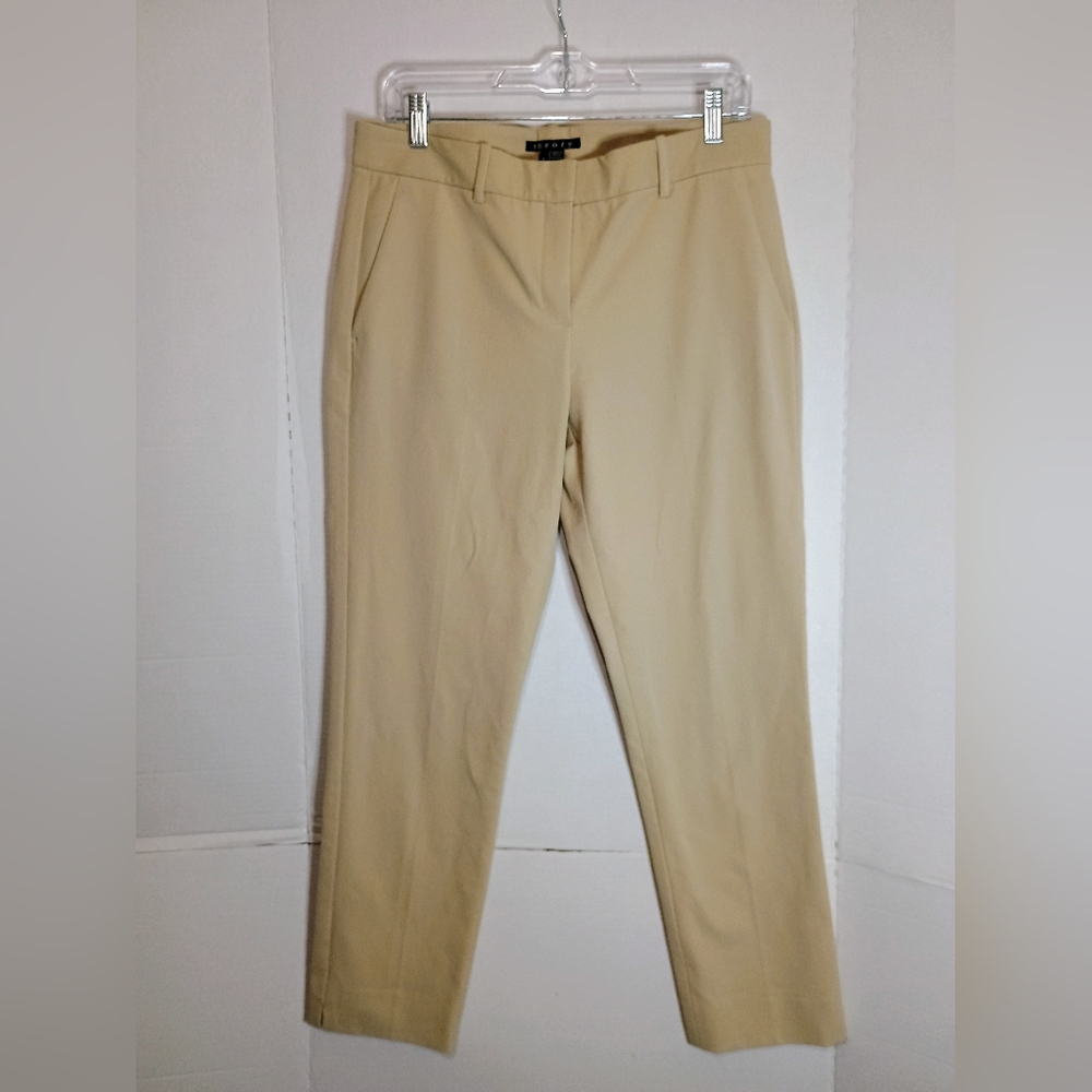 Theory Tan Chinos Classic Business Casual Trousers Size 8